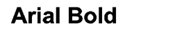 Arial Bold Decal Lettering
