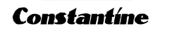 Constantine lettering