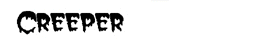 Creeper font