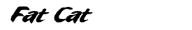 Fat Cat writing