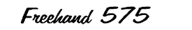 Freehand 575 Decal letterstyle