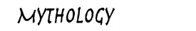 Mythology font lettering