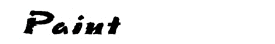 Paint font letterstyle