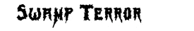 Swamp Terror lettering
